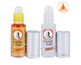Combo 6 chai Dầu gió Siang Pure chai lăn 5ml trắng và vàng 