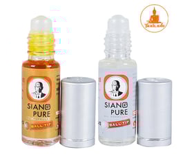 Combo 6 chai Dầu gió Siang Pure chai lăn 5ml trắng và vàng 