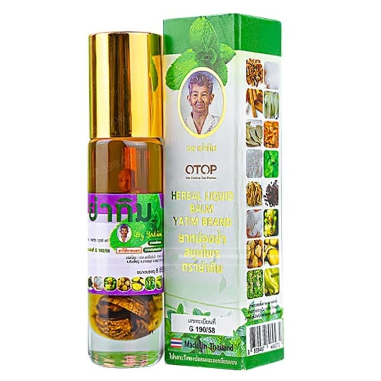 Dầu gió thảo dược 16 vị Otop Herbal Liquid Balm Yatim Brand