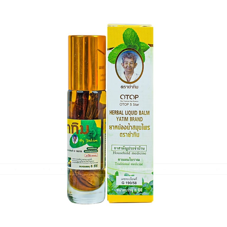Dầu lăn thảo dược 25 vị Otop 5 Star Herbal Liquid Balm Yatim Brand