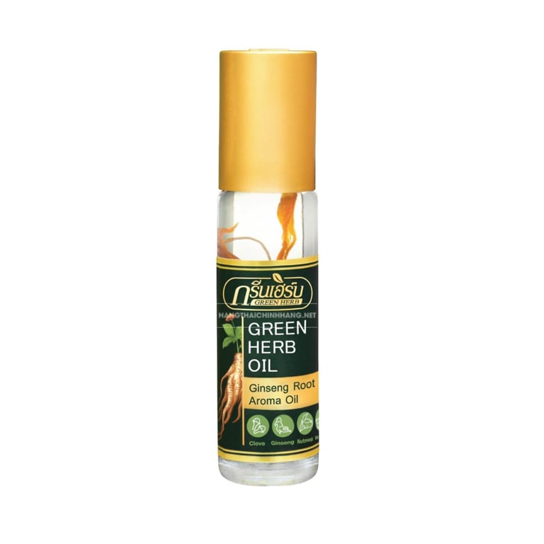Dầu lăn 3 vị thảo dược Green Herb Oil Thái Lan 8ml