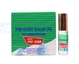 Combo 12 chai Dầu Pim Saen Balm oil Poy Sian Brand 5cc chai đứng