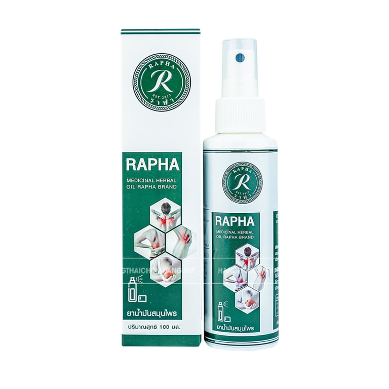 Dầu xịt xoa bóp giảm đau Rapha Thái Lan