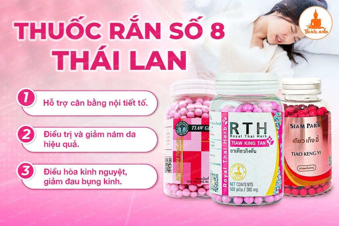 Thuốc rắn số 8 là sản phẩm hỗ trợ nội tiết từ thảo dược