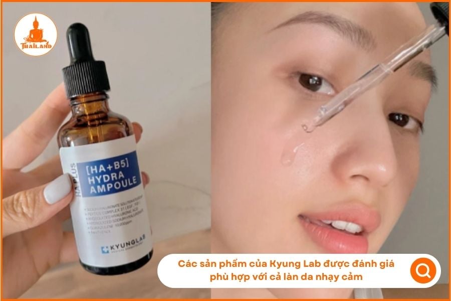 Các sản phẩm của Kyung Lab được đánh giá phù hợp với cả làn da nhạy cảm