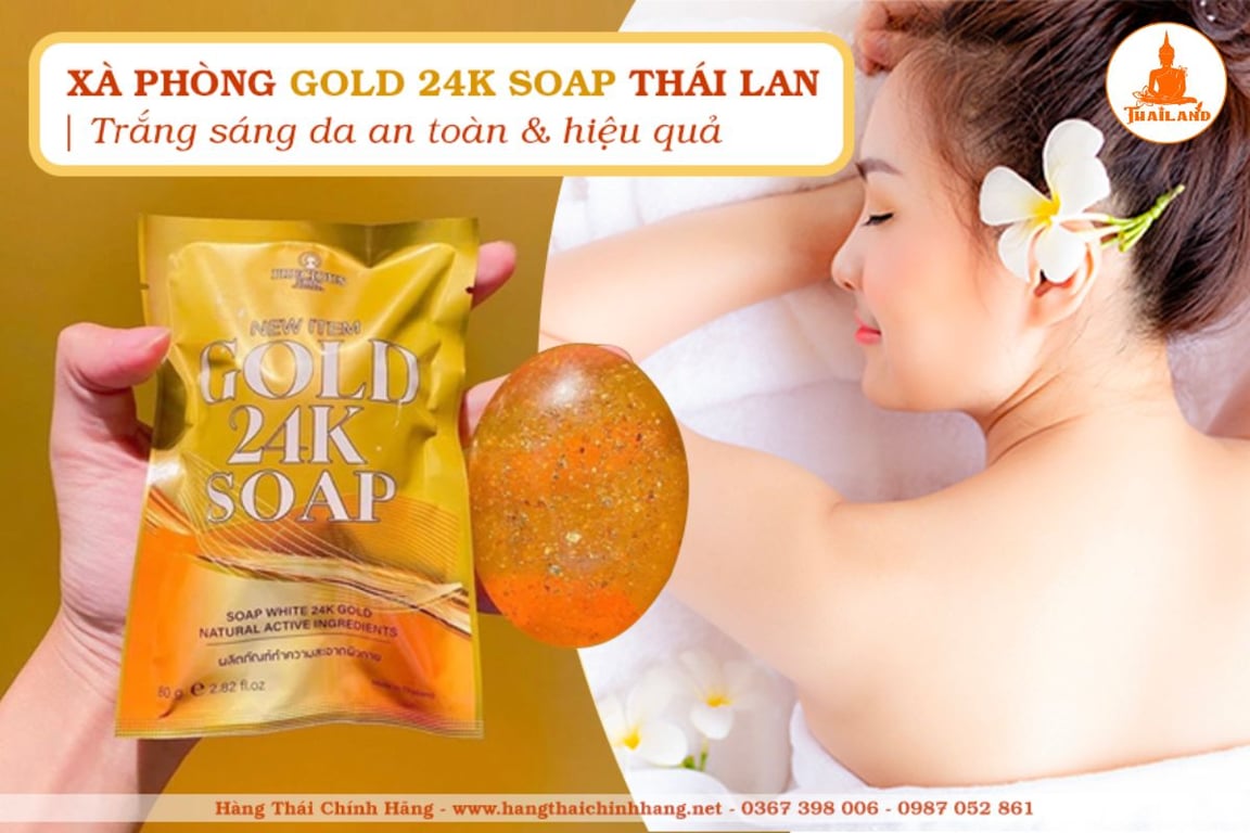 Xà phòng Gold 24K Soap không chỉ làm sạch mà còn dưỡng ẩm và nuôi dưỡng da từ sâu bên trong