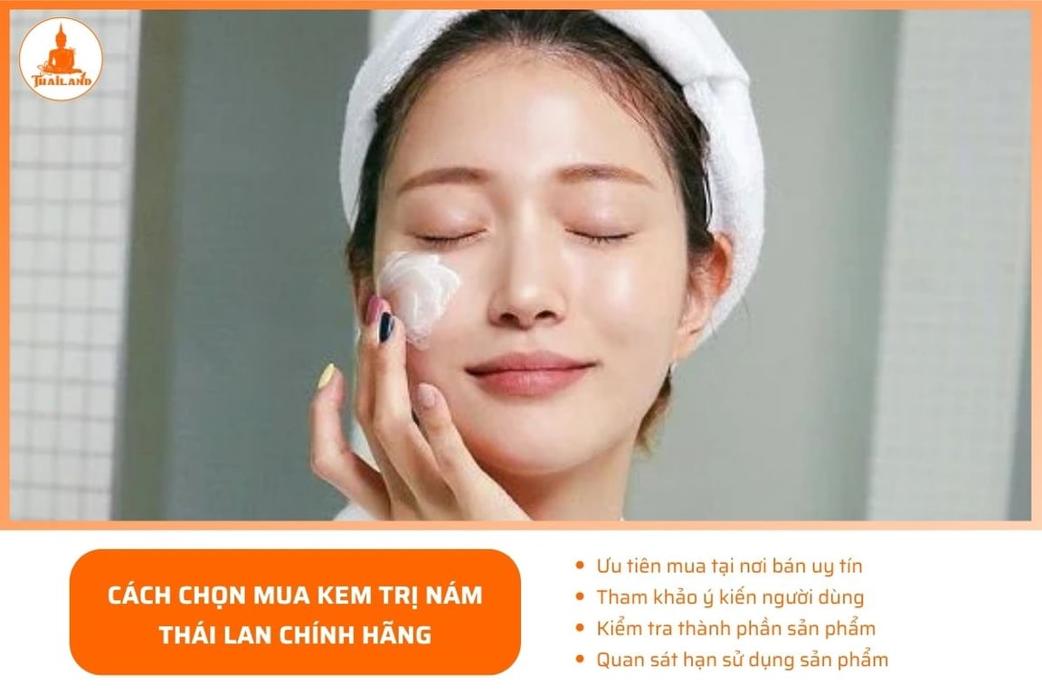 Hãy tìm mua kem trị nám tại các cửa hàng mỹ phẩm Thái Lan uy tín