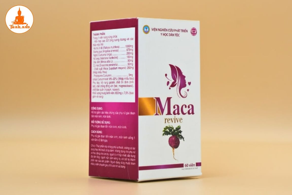 Viên uống nội tiết tố Maca Revive được nghiên cứu bởi Viện Nghiên cứu Y học Dân tộc,
