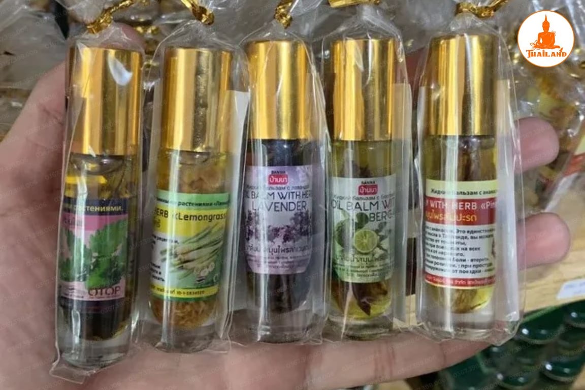 Dầu lăn Banna Oil hương sả, chanh, bạc hà