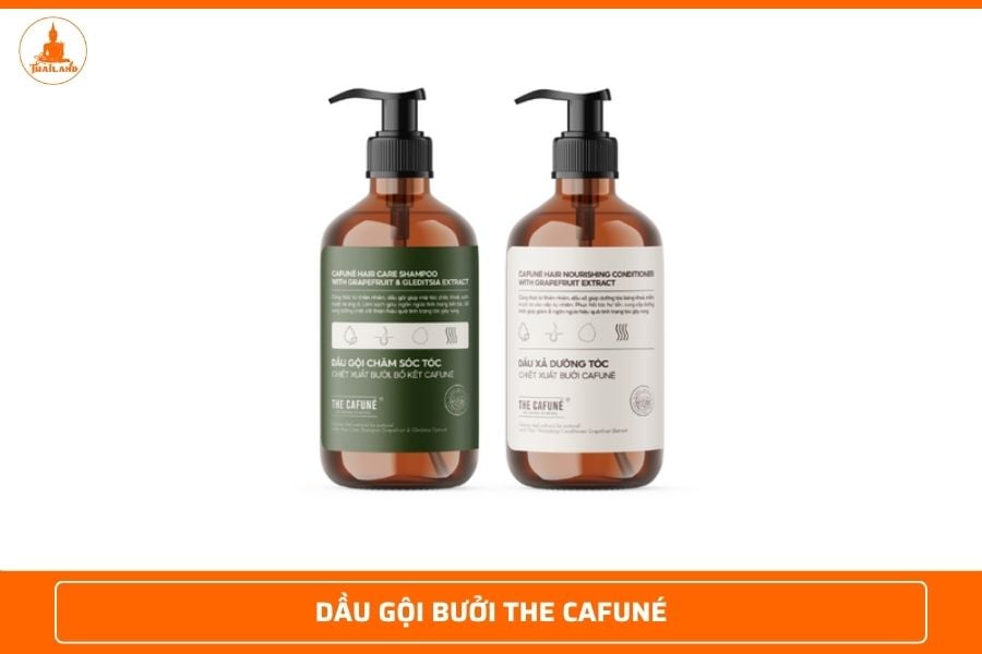 dầu gội bưởi The Cafuné dành cho tóc xơ yếu