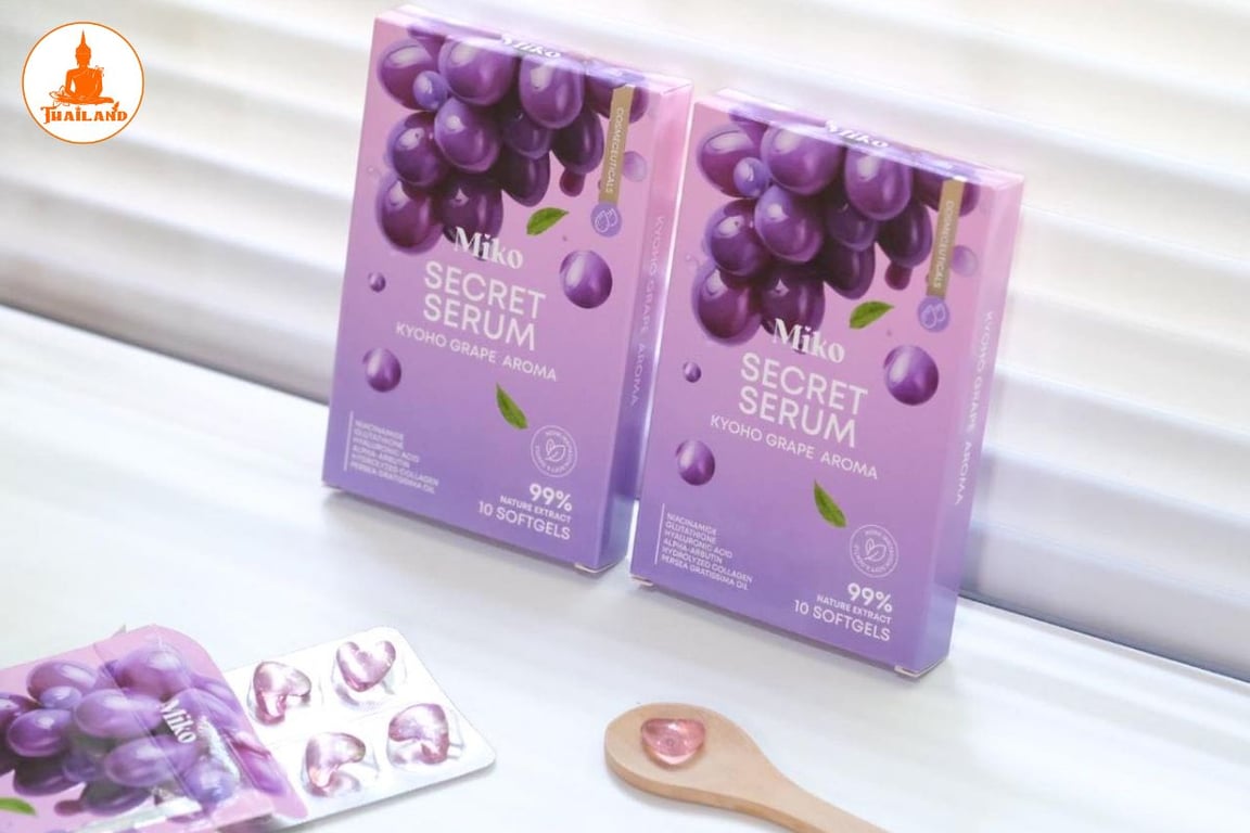 Viên đặt Miko Secret Serum giúp se khít, làm hồng, khử mùi vùng kín