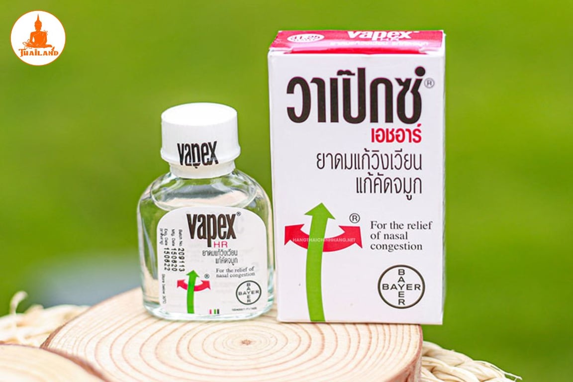 dầu gió Vapex HR giúp giảm nhanh cảm giác nghẹt mũi, xổ mũi và viêm mũi