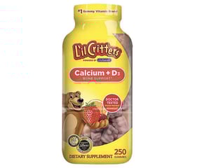 Kẹo dẻo bổ sung Canxi Lil Critters của Mỹ 200mg 250 viên