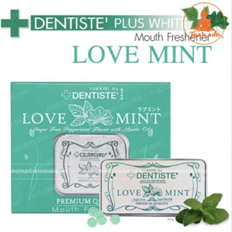 Kẹo ngậm tình yêu Love Mint (1 hộp x 20 viên)
