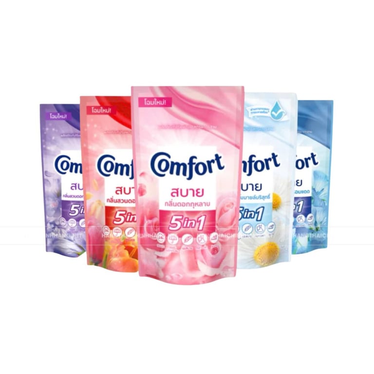 Nước xả vải Comfort Thái Lan 5 in 1 túi 500ml nhập khẩu chính hãng
