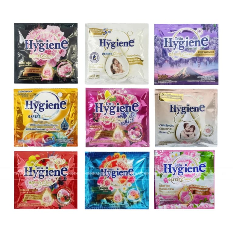 Nước xả vải Hygiene Thái Lan dây 12 gói