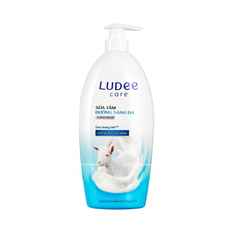 Sữa tắm sáng da hương sữa dê Ludee Care 1L