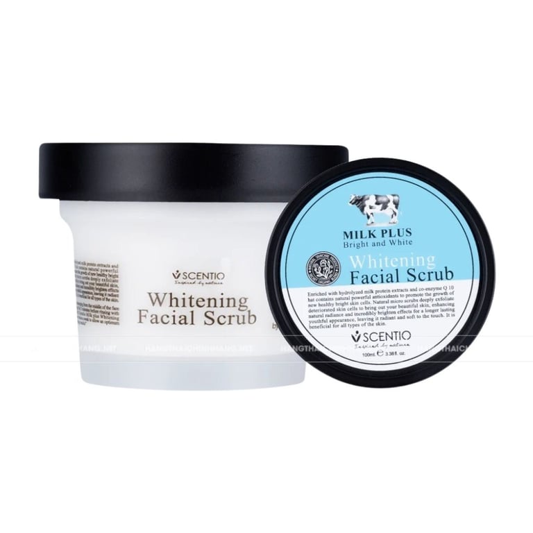 Tẩy tế bào chết da mặt Milk Plus Facial Scrub Q10 100ml
