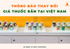 [THÔNG BÁO] THAY ĐỔI GIÁ THUỐC RẮN TỪ NGÀY 15/05/2026