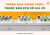 [THÔNG BÁO] THUỐC RẮN ROYAL THAI HERB (RTH) CHÍNH THỨC VỀ GIÁ CŨ
