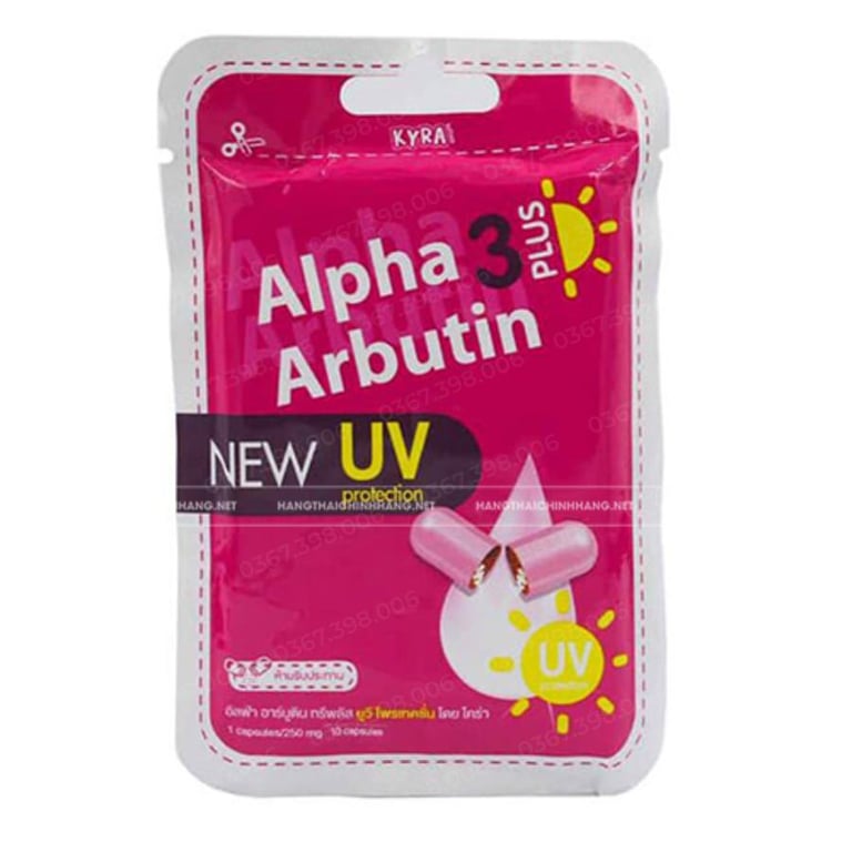 Viên Kích Trắng Body Alpha Arbutin 3 Plus New UV Protection 10 viên