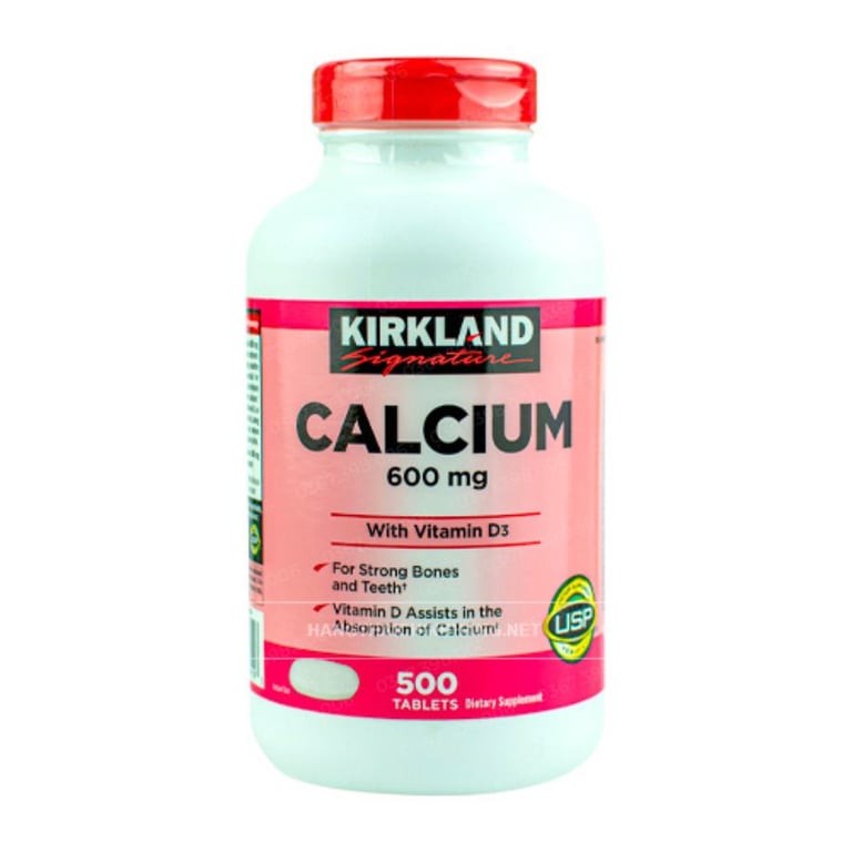  Viên uống bổ sung Canxi xương khớp Calcium 600mg EuRho Vital Kirkland 500 viên