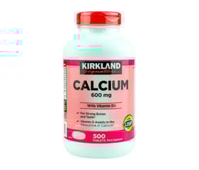  Viên uống bổ sung Canxi xương khớp Calcium 600mg EuRho Vital Kirkland 500 viên