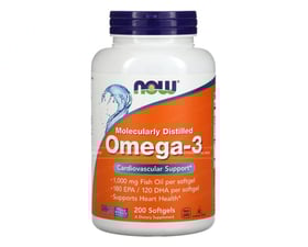 Viên uống dầu cá Omega 3 NOW của Mỹ 1000mg 200 viên