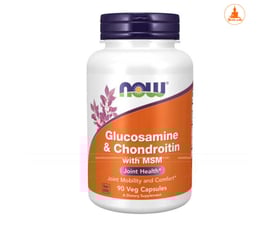 Viên uống NOW Glucosamine Chondroitin with MSM của Mỹ 1500mg 90 viên