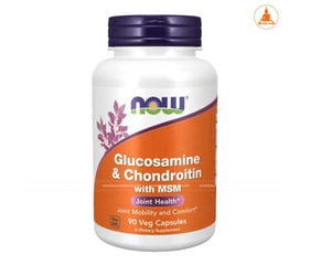 Viên uống NOW Glucosamine Chondroitin with MSM của Mỹ 1500mg 90 viên