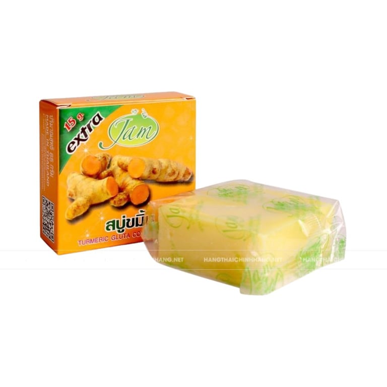 Xà phòng nghệ Thái Lan Jam Turmeric Gluta Collagen Soap 15g
