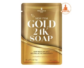Xà phòng trắng da vàng Gold 24K Soap Thái Lan