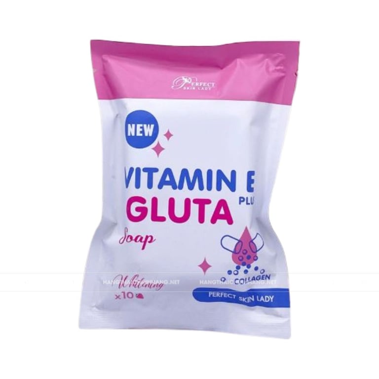 Xà phòng trắng da Vitamin E Plus Gluta X10 Collagen