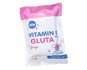 Xà phòng Vitamin E plus Gluta 10 Collagen trắng da 80gram