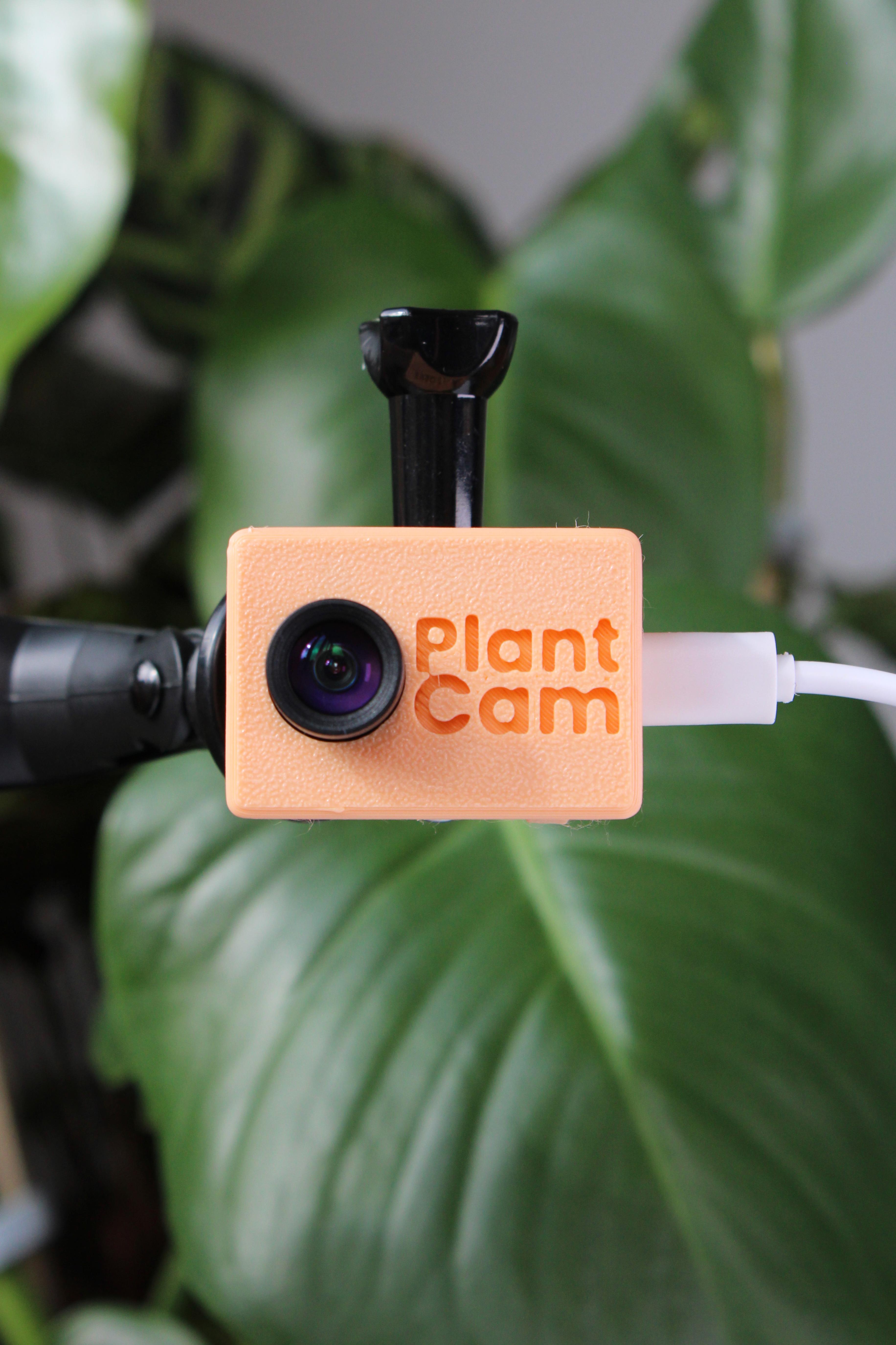 PlantCam Timelapse Camera for Houseplants in Orange - Front View