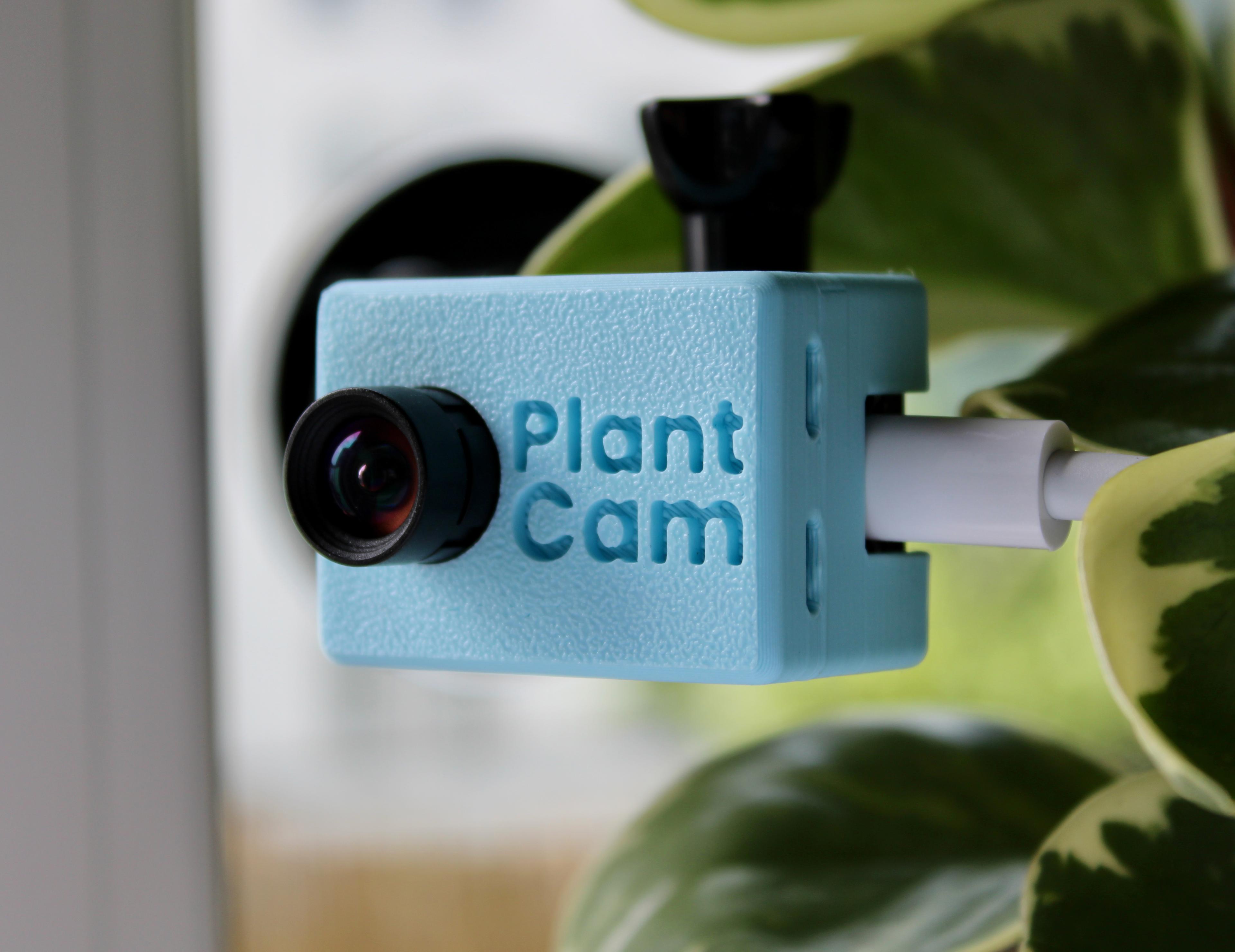 PlantCam Timelapse Camera for Houseplants in Blue - Front View