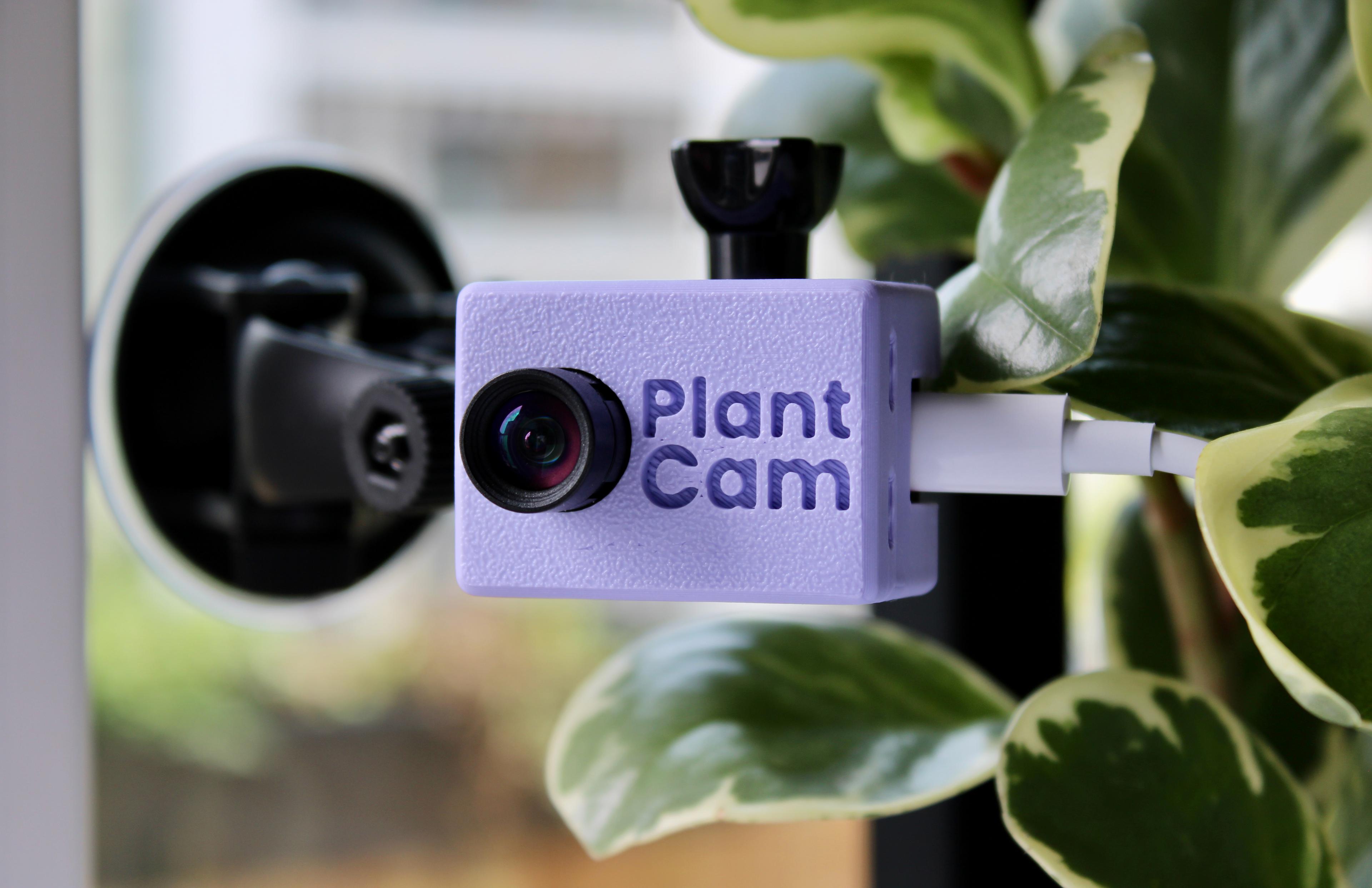 PlantCam Timelapse Camera for Houseplants in Purple - Side View