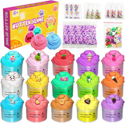 Slime Kit for Kids Girls Boys Fluffy Butter Slime Kits