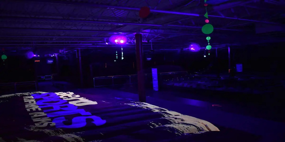 Trampoline park at AeroSports Oakville.