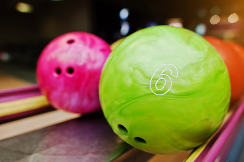 Bowling lanes at Splitsville Hamilton.