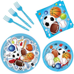 96 Pcs Sports Themed Birthday Party Supplies