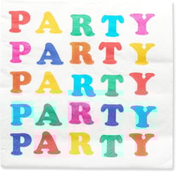 Rainbow Party Supplies, Lunch Napkins (50-Count)