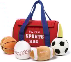 First Sports Bag Stuffed Plush Playset, Baby Gift
