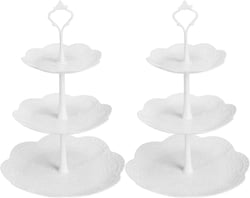 Plastic Cupcake Stands, 3 Tier Cupcake Stand, Dessert Tower Tray