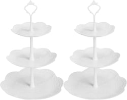 Plastic Cupcake Stands, 3 Tier Cupcake Stand, Dessert Tower Tray