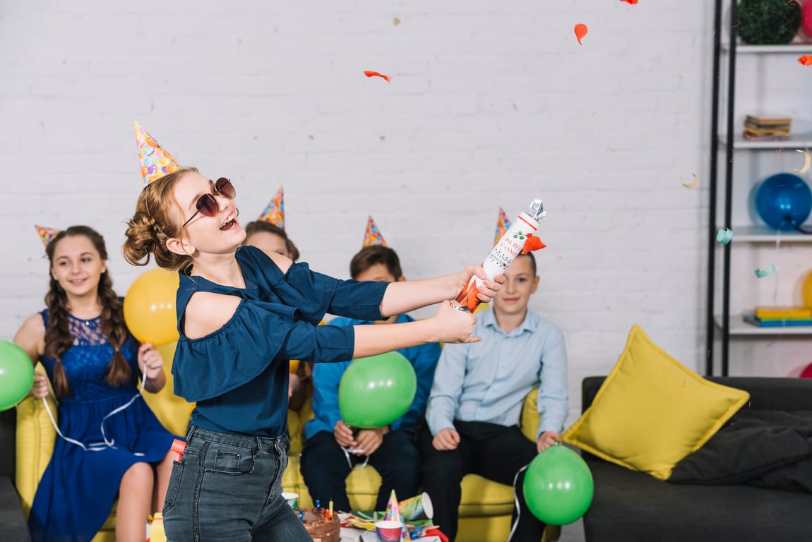 Children celebrating.