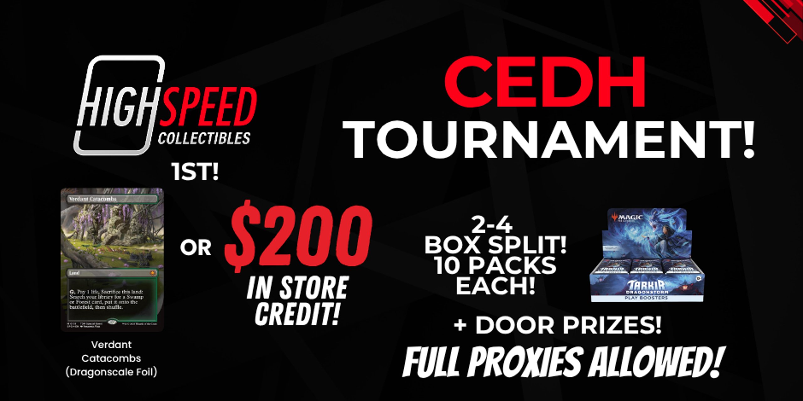 High Speed Collectibles CEDH Tournament! 