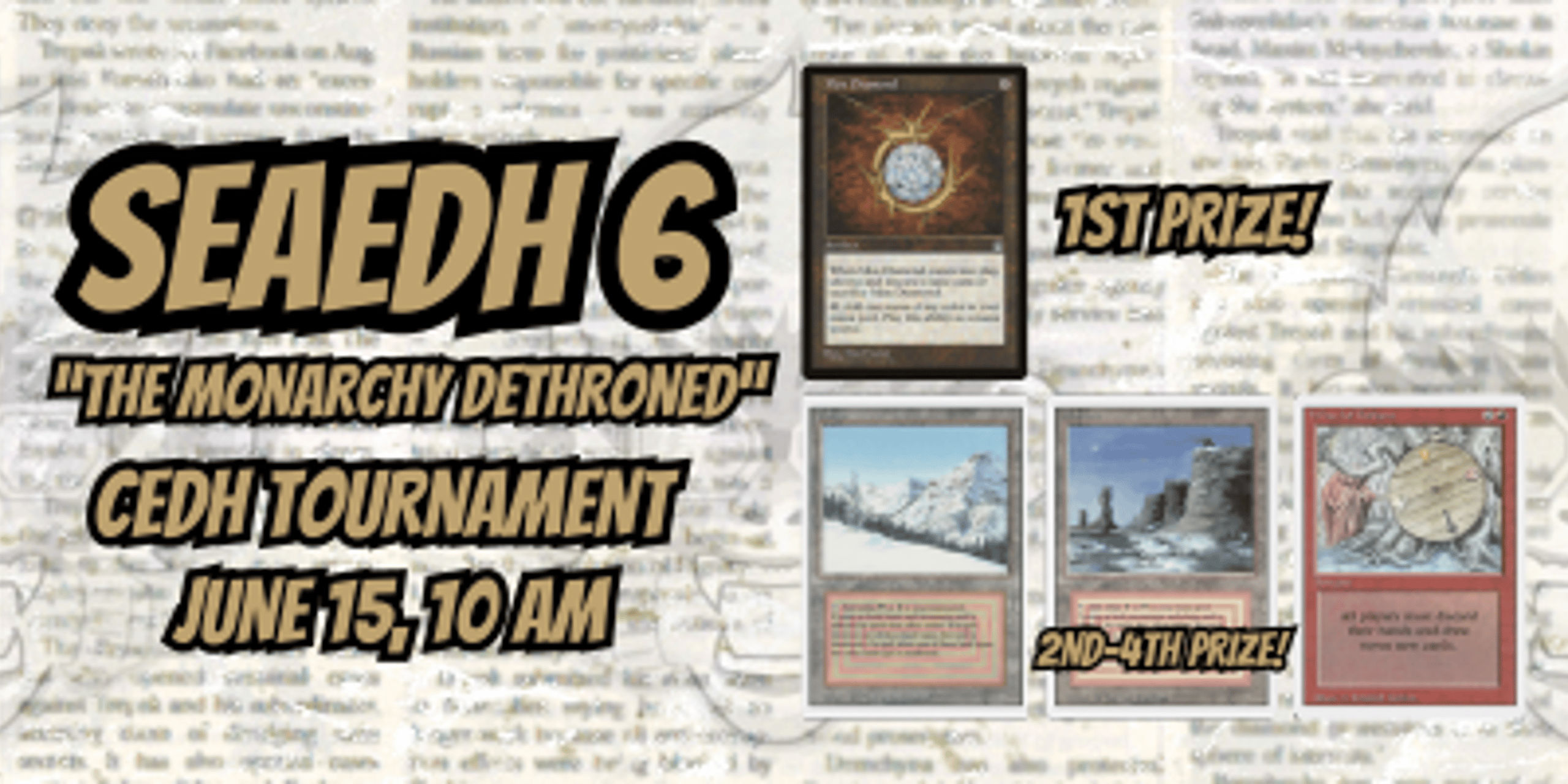 SeaEDH 6 "The Monarchy Dethroned"