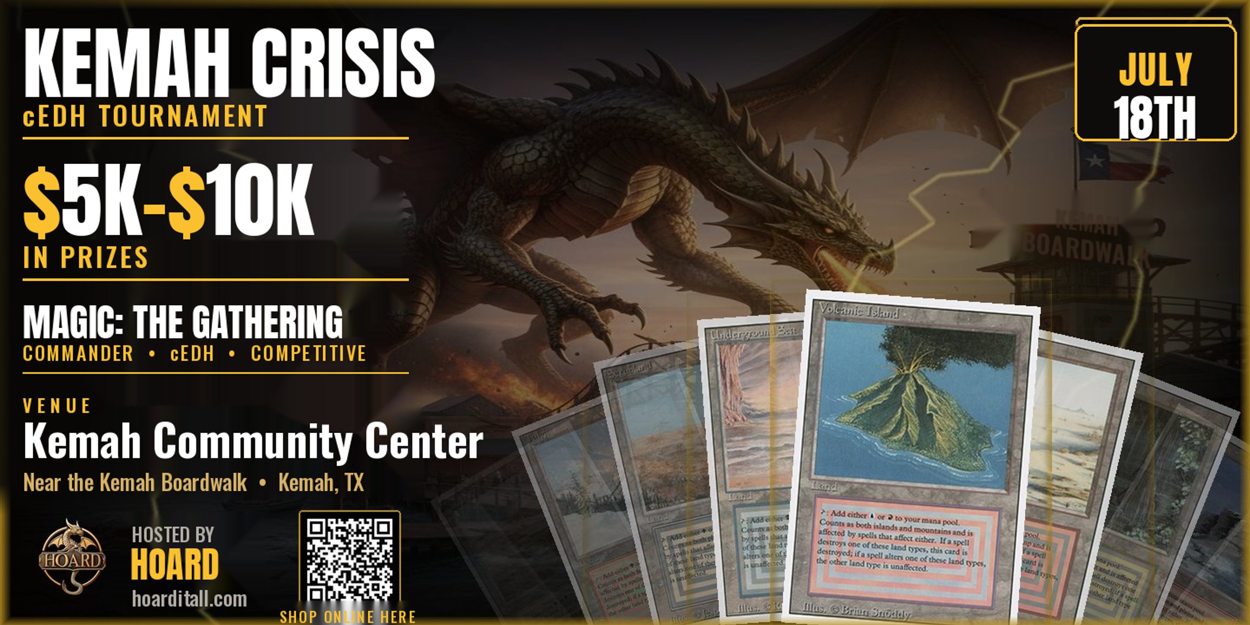 Kemah Crisis cEDH 5k - 10k (Full Set Of Dual Lands As Prizing and More!)
