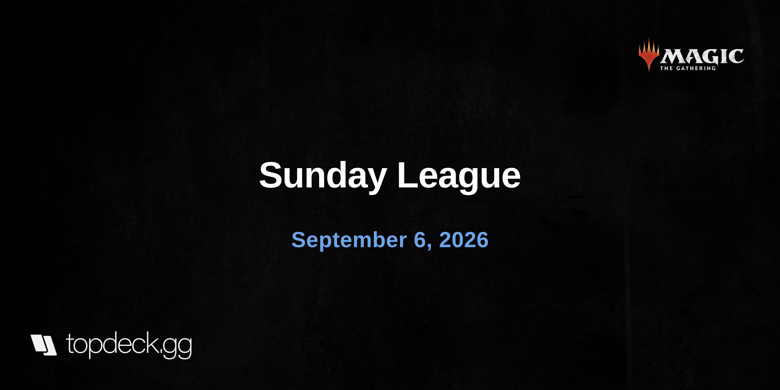 Sunday League